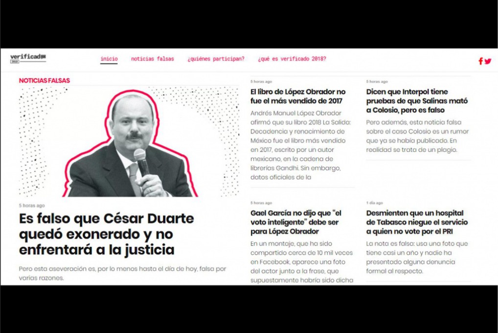 Fake News detectadas por #Verificado2018 Fake News detectadas por #Verificado2018