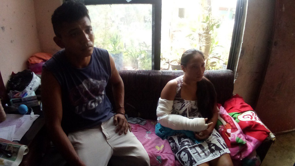 Papás de niña accidentada piden justicia Papás de niña accidentada piden justicia