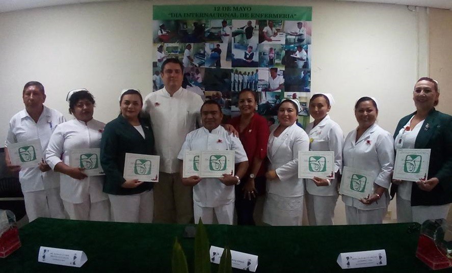 Reconocen labor de enfermeros del IMSS Tizimín Reconocen labor de enfermeros del IMSS Tizimín