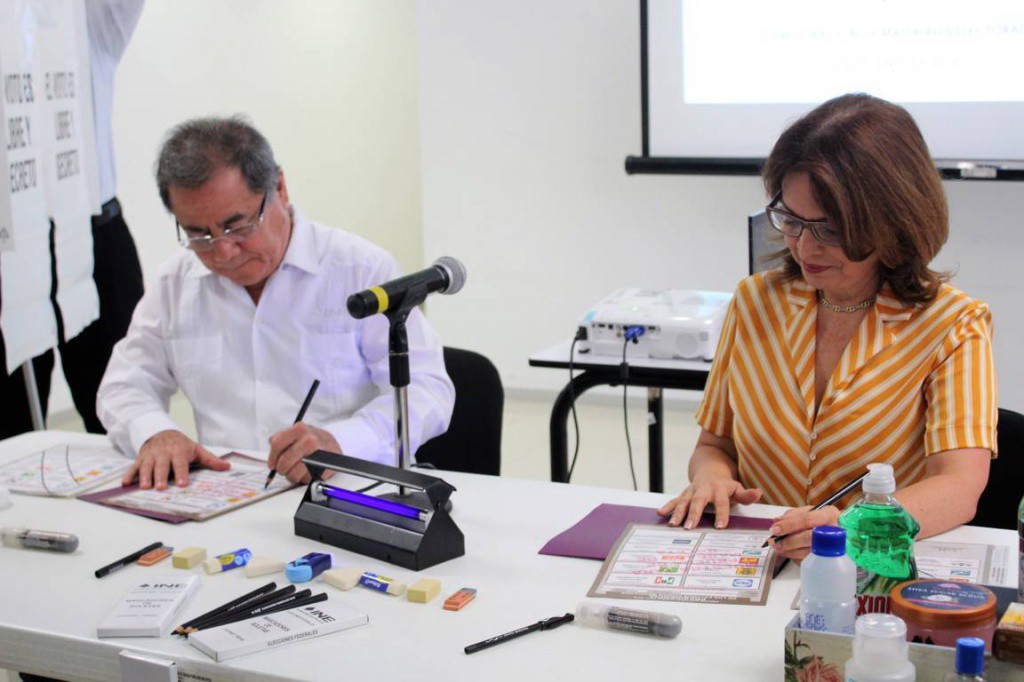 Realizan simulacro de #Elecciones Realizan simulacro de #Elecciones