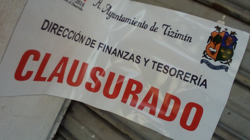 Clausuran 4 comercios de Tizimín por no regularizarse Clausuran 4 comercios de Tizimín por no regularizarse