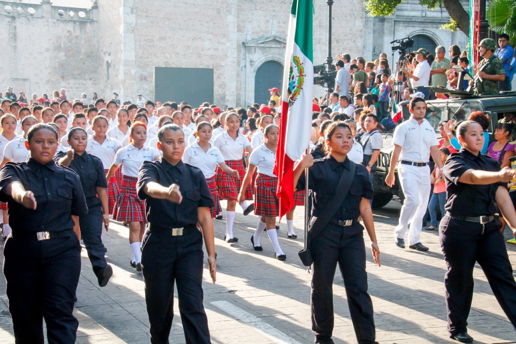 Participarán más de 3 mil estudiantes en desfile Participarán más de 3 mil estudiantes en desfile