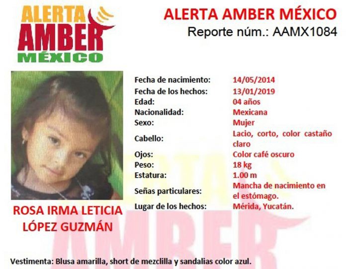 Encuentran a la pequeña Rosita Encuentran a la pequeña Rosita