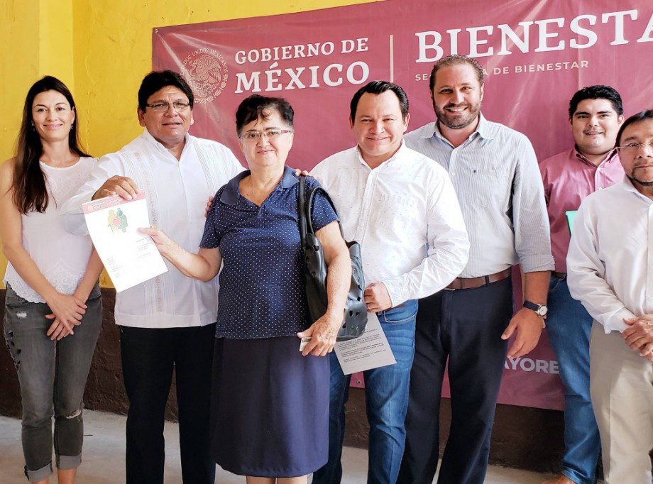 Entregan apoyo federal para adultos mayores Entregan apoyo federal para adultos mayores
