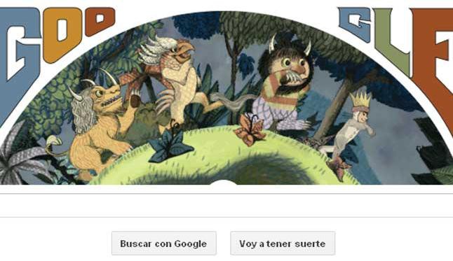 Google celebra a Maurice Sendak con el famoso Doodle Google celebra a Maurice Sendak con el famoso Doodle