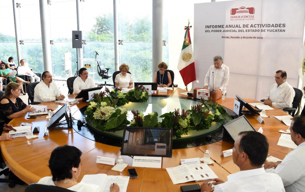 Rinden informe del Poder Judicial del Estado