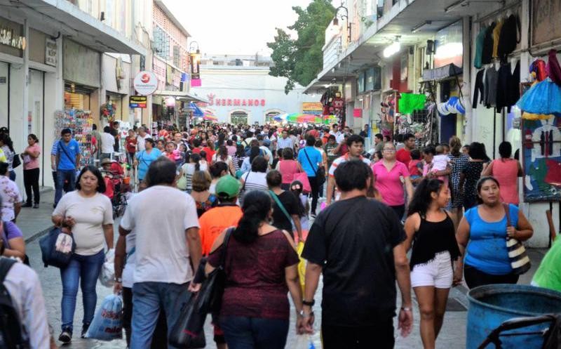Caos en el Centro por compras navideñas Caos en el Centro por compras navideñas