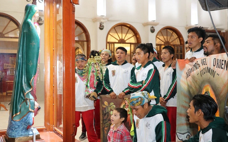 Peregrinos viven la fiesta guadalupana en Tizimín Peregrinos viven la fiesta guadalupana en Tizimín