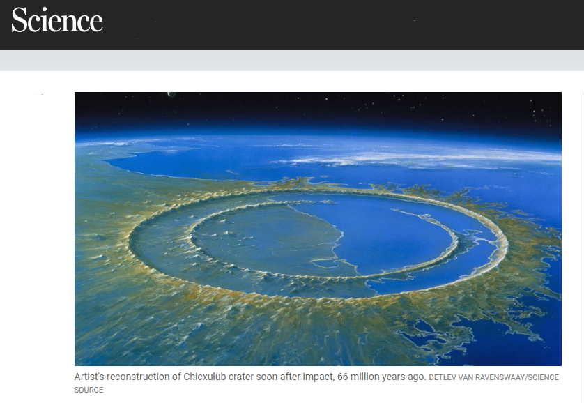 Revista Science reconoce avances en el cráter de Chicxulub Revista Science reconoce avances en el cráter de Chicxulub