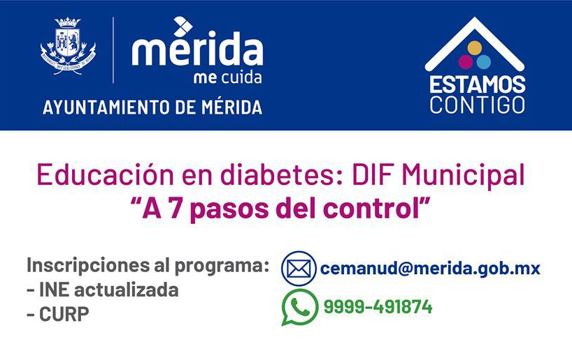 DIF Mérida ofrece consultas virtuales sobre nutrición y diabetes DIF Mérida ofrece consultas virtuales sobre nutrición y diabetes