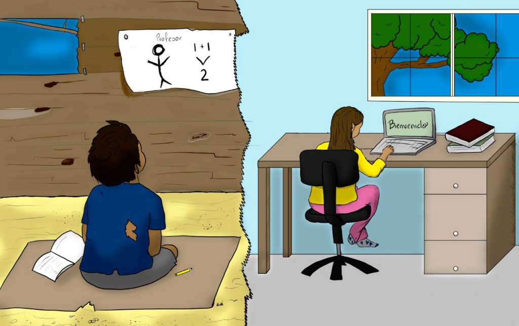 “No todos los niños tienen internet para las clases virtuales” “No todos los niños tienen internet para las clases virtuales”
