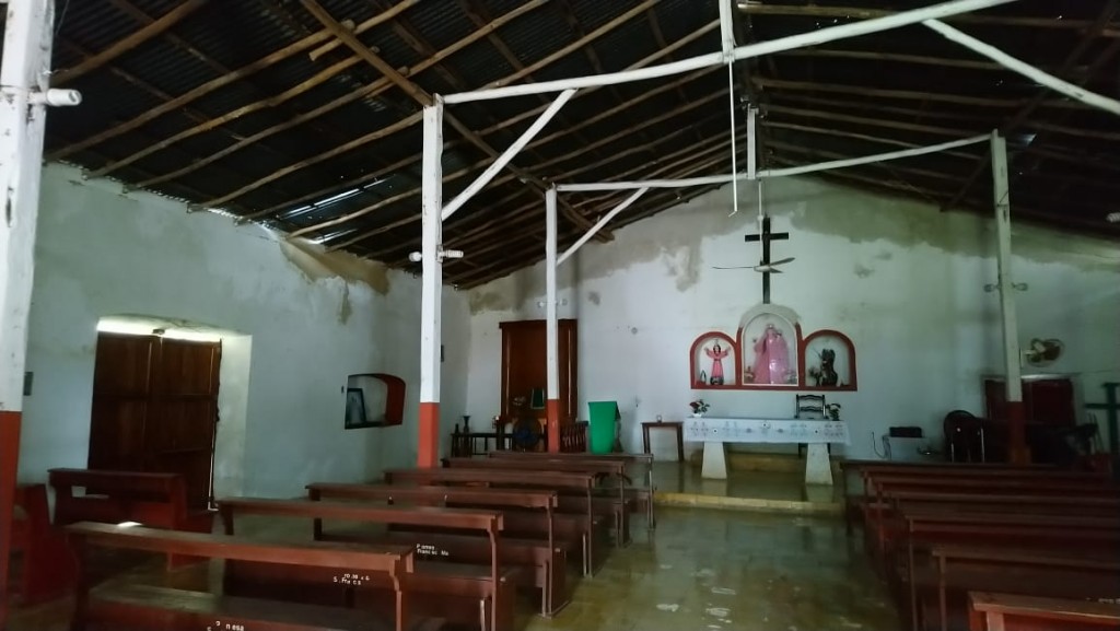 Edificio religioso histórico de Sucopo se deteriora más Edificio religioso histórico de Sucopo se deteriora más