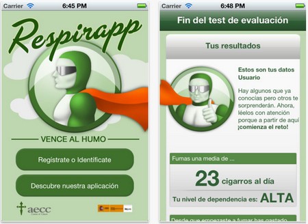 Respirapp, aplicación para dejar de fumar Respirapp, aplicación para dejar de fumar