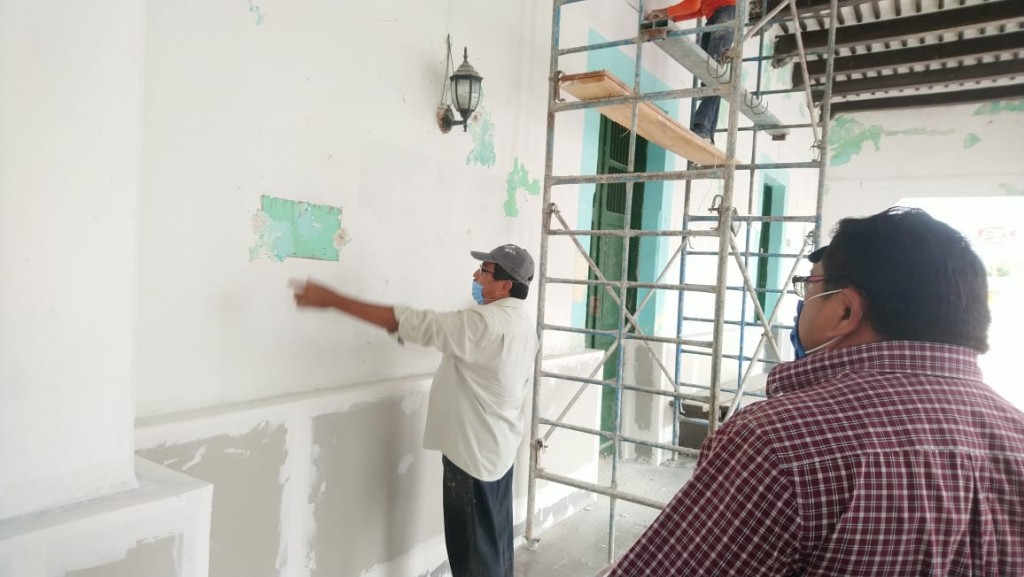 Avanzan trabajos de remodelación de palacio municipal de Sucilá Avanzan trabajos de remodelación de palacio municipal de Sucilá