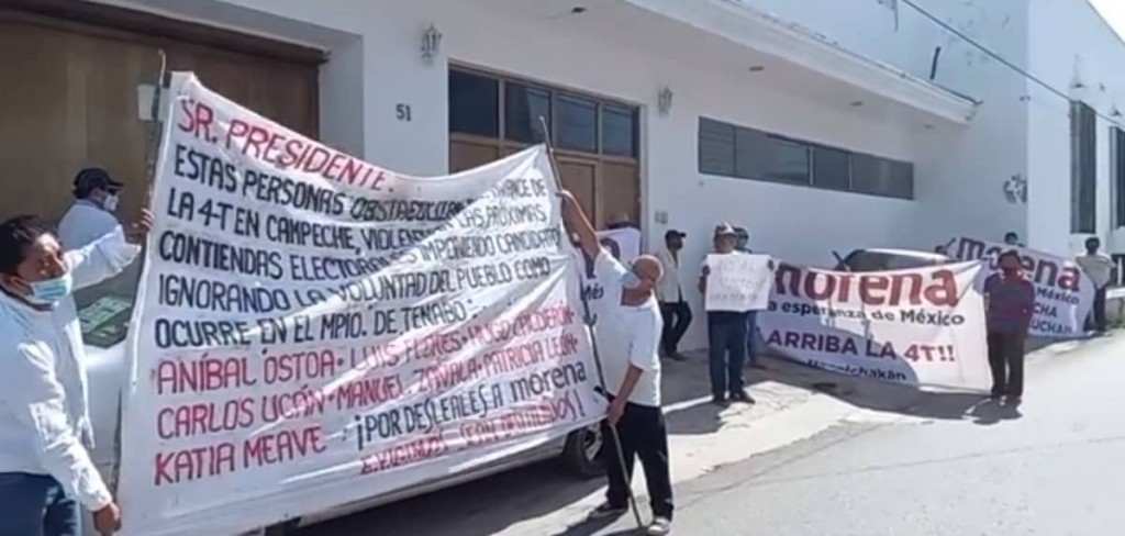 Denuncian imposición de candidatos de Morena en Campeche Denuncian imposición de candidatos de Morena en Campeche