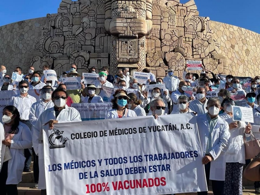 Médicos particulares siguen sin ser vacunados en Yucatán Médicos particulares siguen sin ser vacunados en Yucatán