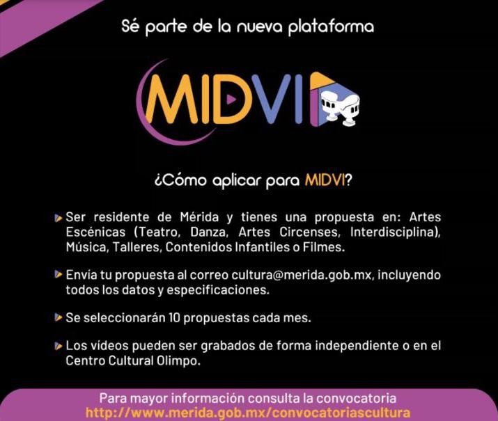 Lanzan convocatoria para integrarse a la plataforma Midvi Lanzan convocatoria para integrarse a la plataforma Midvi