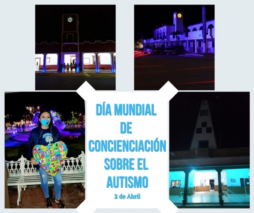 El oriente se iluminó de azul por el autismo El oriente se iluminó de azul por el autismo