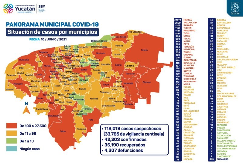 Una variante del Sars Cov2 podría ser causante de repunte en Yucatán Una variante del Sars Cov2 podría ser causante de repunte en Yucatán