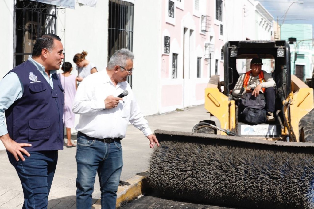 Repavimentan la calle 62, la entrada al centro de Mérida para los que vienen del norte