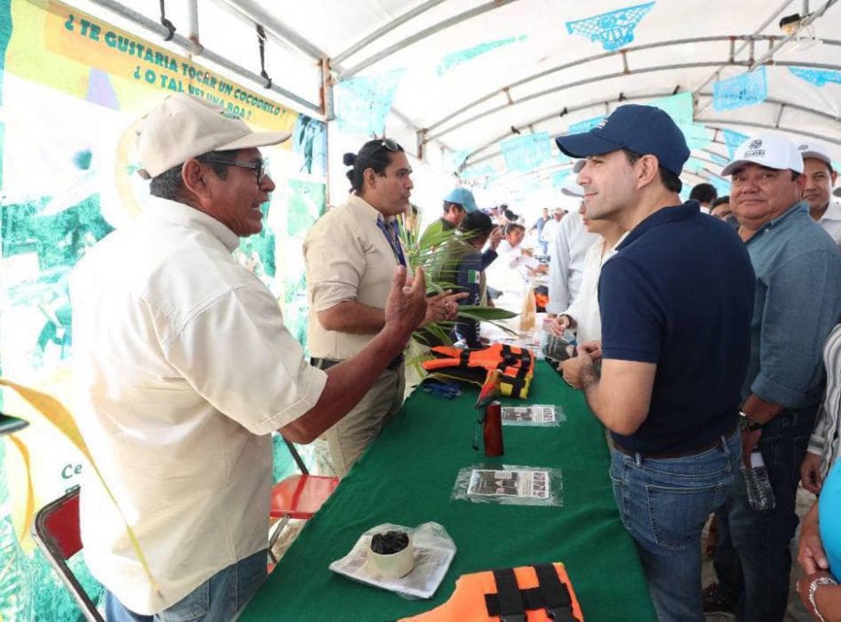 En Celestún, inició el festival de la veda del mero. En Celestún, inició el festival de la veda del mero.
