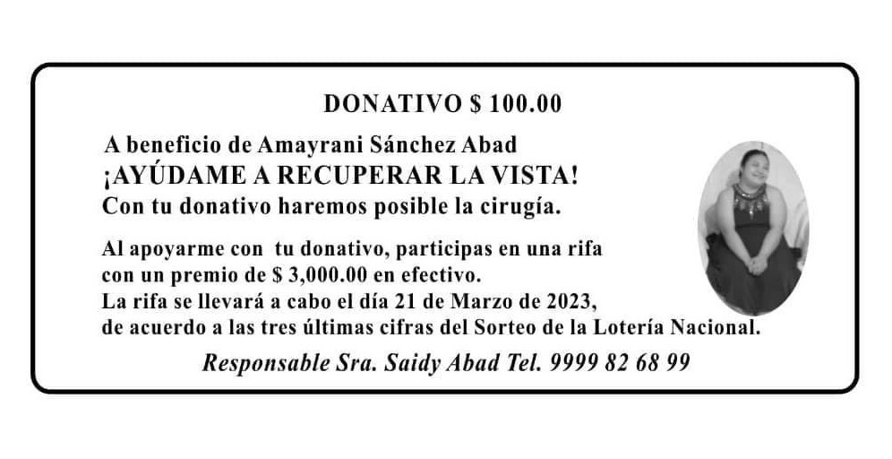 Realizan rifa con causa para joven con síndrome de down Realizan rifa con causa para joven con síndrome de down