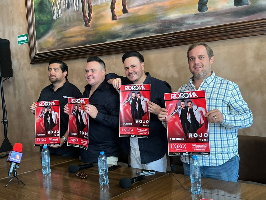 RÍO ROMA SE ENCUENTRA EN TIERRAS YUCATECAS Y LISTOS PARA PRESENTARSE POR PRIMERA VEZ EN EL AUDITORIO DE LA ISLA MÉRIDA CON “ROJO TOUR” COMO PARTE DE SU GIRA 2023 RÍO ROMA SE ENCUENTRA EN TIERRAS YUCATECAS Y LISTOS PARA PRESENTARSE POR PRIMERA VEZ EN EL AUDITORIO DE LA ISLA MÉRIDA CON “ROJO TOUR” COMO PARTE DE SU GIRA 2023