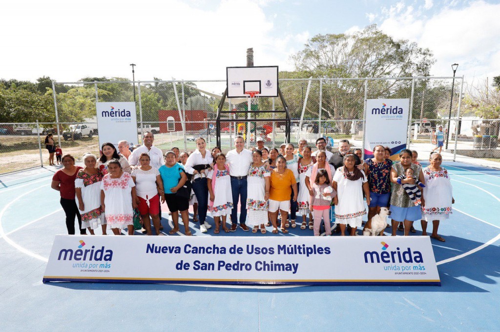 San Pedro Chimay ahora tiene nueva cancha de usos múltiples San Pedro Chimay ahora tiene nueva cancha de usos múltiples