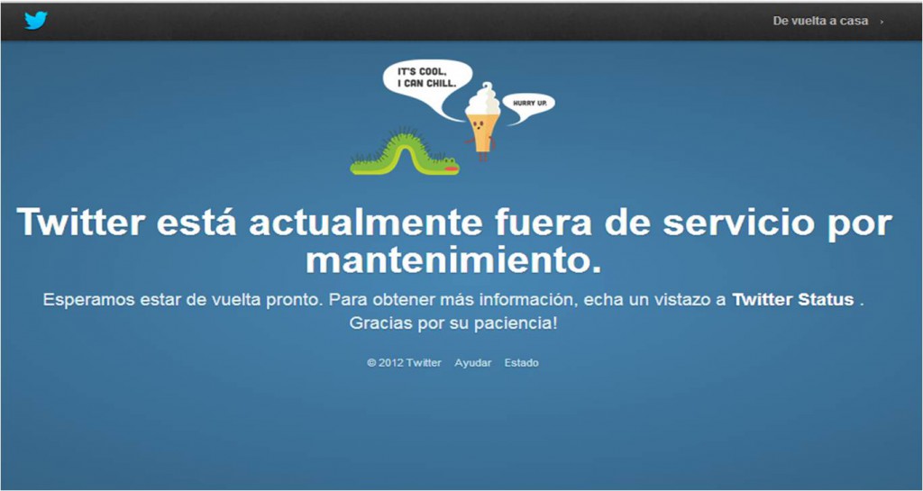 Y el twitter fallo Y el twitter fallo