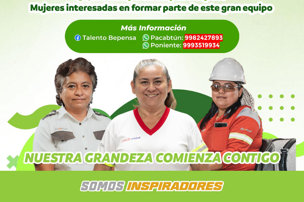 Abre Bepensa oportunidades de empleo para mujeres yucatecas