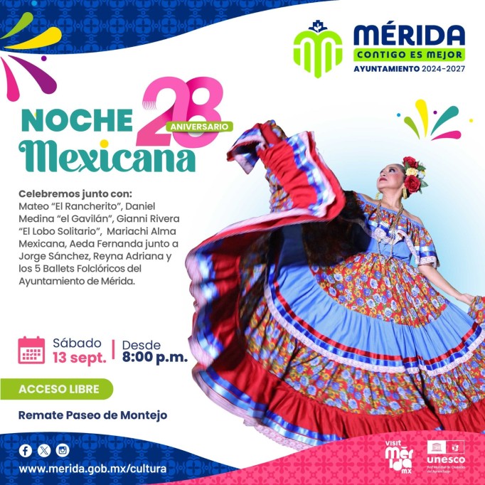 Celebra “Noche Mexicana” 28 años de promover el folclor e identidad cultural