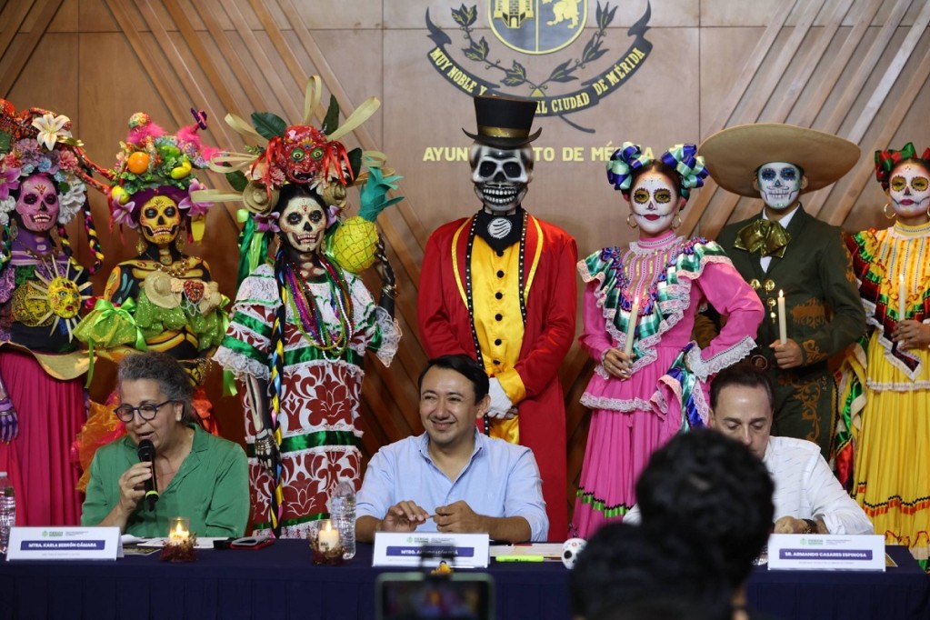 Presenta Ayuntamiento de Mérida el Desfile de Catrinas 2025.