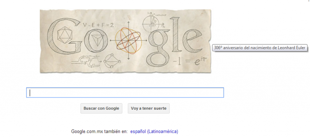 Google celebra al matemático Leonhard Euler Google celebra al matemático Leonhard Euler
