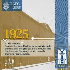 Se cumplen 100 años desde que la primera mujer egresó de la UADY.