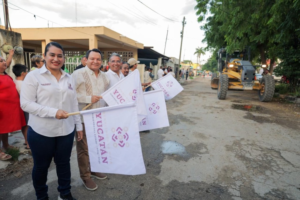 Inicia la reconstrucción de calles en Umán como parte del Plan Bienestar para Yucatán