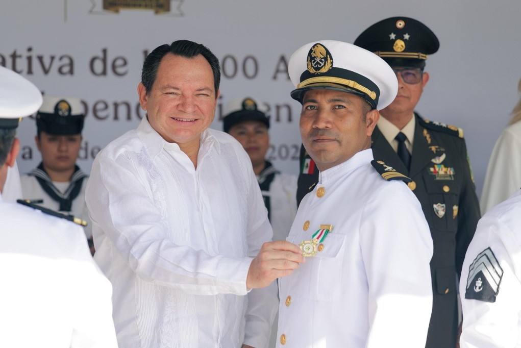 Yucatán celebra bicentenario de Independencia Marítima Nacional