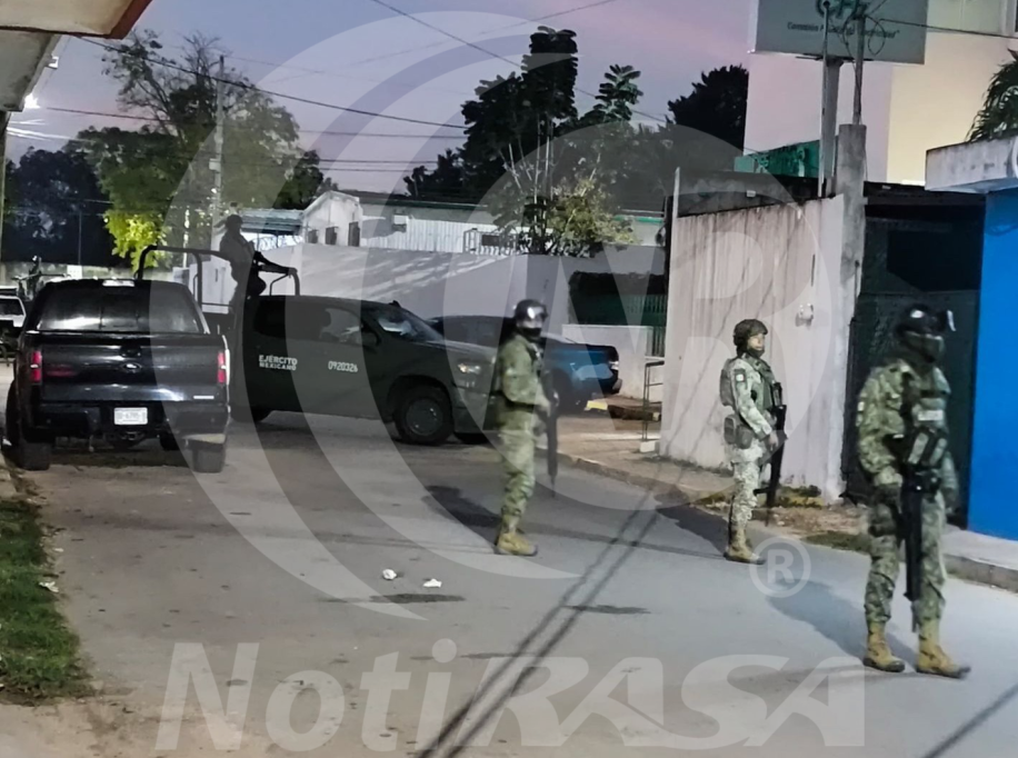 Fuerzas federales catean dos predios en Tizimín