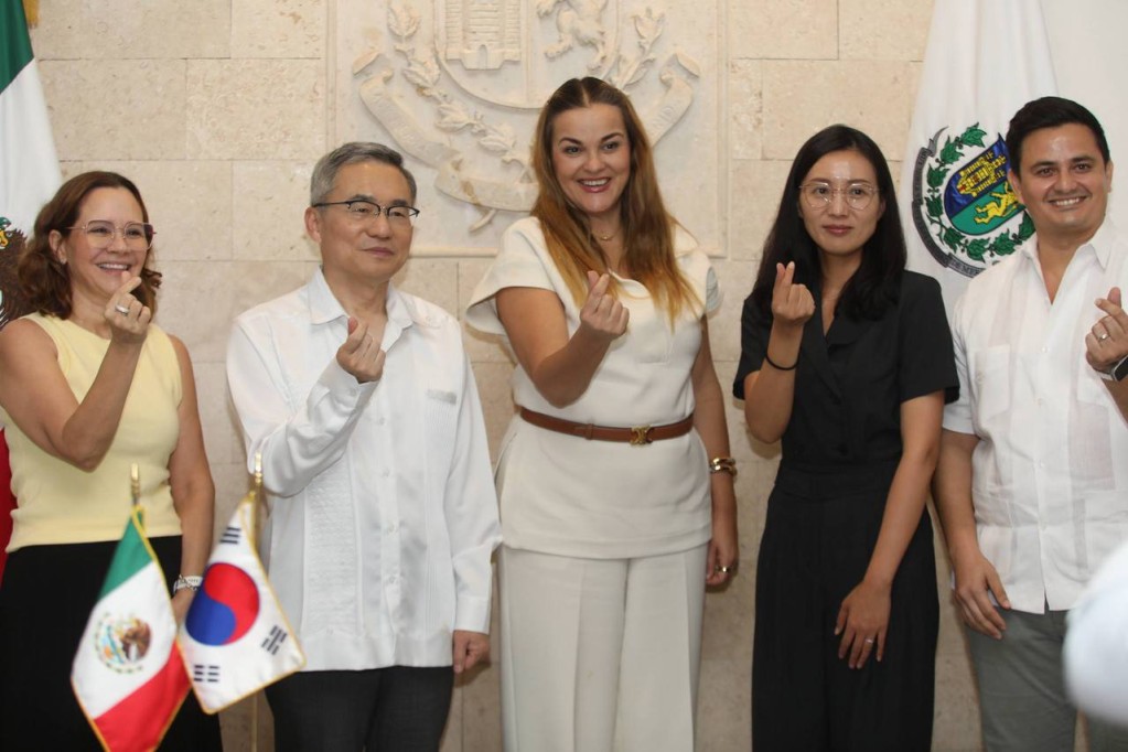 Ayuntamiento de Mérida recibe la visita del embajador de Corea del Sur en México