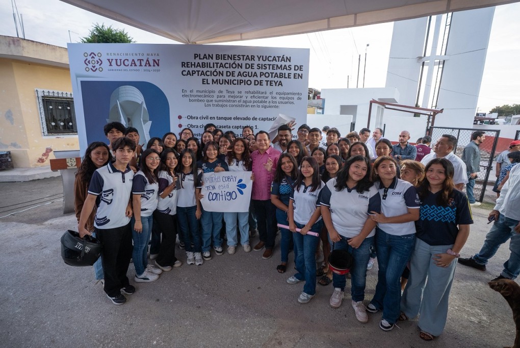 Invierten más de 2.3 millones en agua potable para Teya