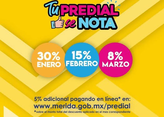 Descuentos en el pago del Predial, al iniciar el año