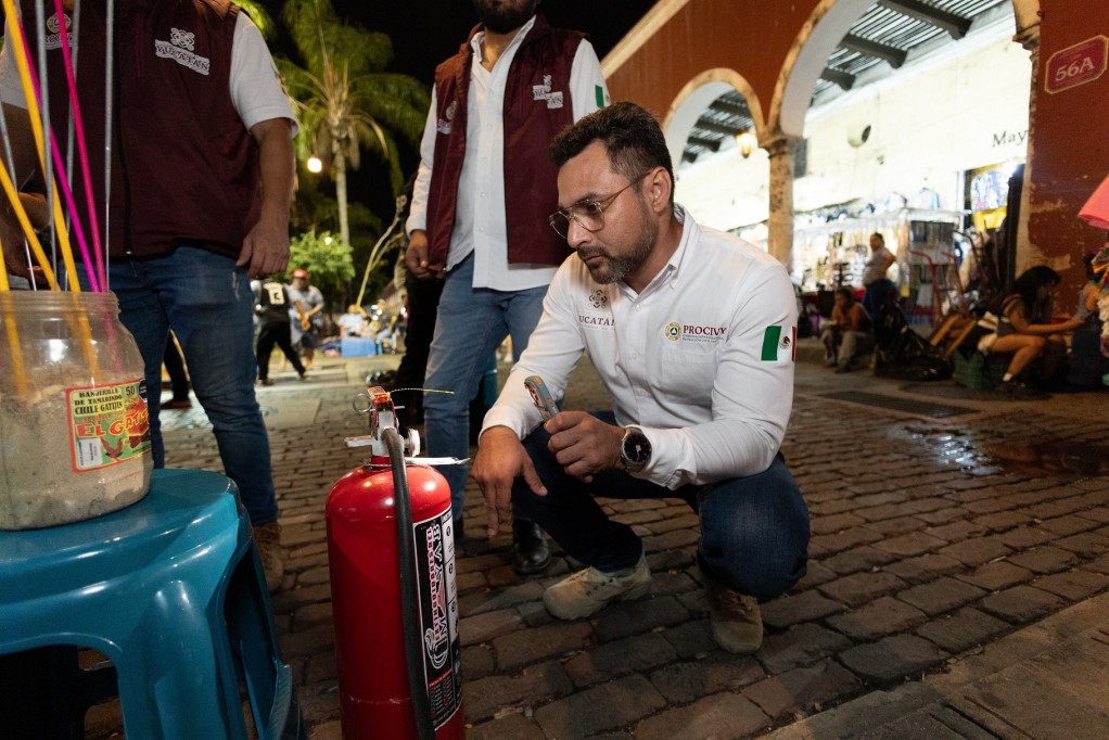 Procivy refuerza operativos por pirotecnia en Mérida y municipios durante fin de año