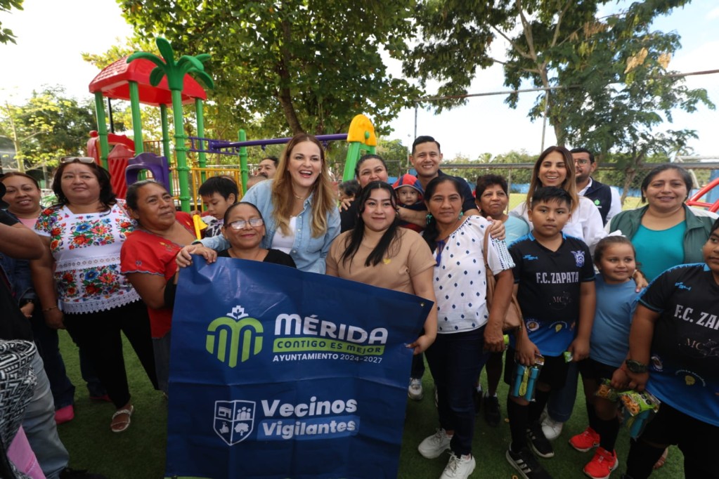 Cerramos el año con más y mejores parques para las familias de Mérida: Cecilia Patrón