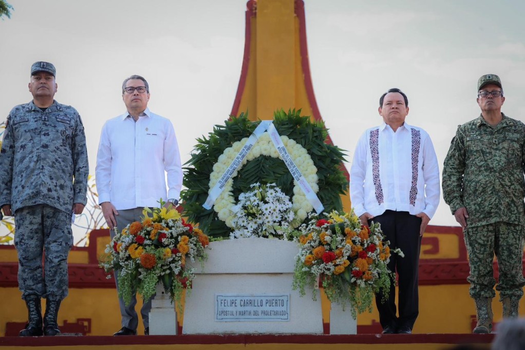 Gobierno del Estado conmemora el 102° aniversario luctuoso de Felipe Carrillo Puerto