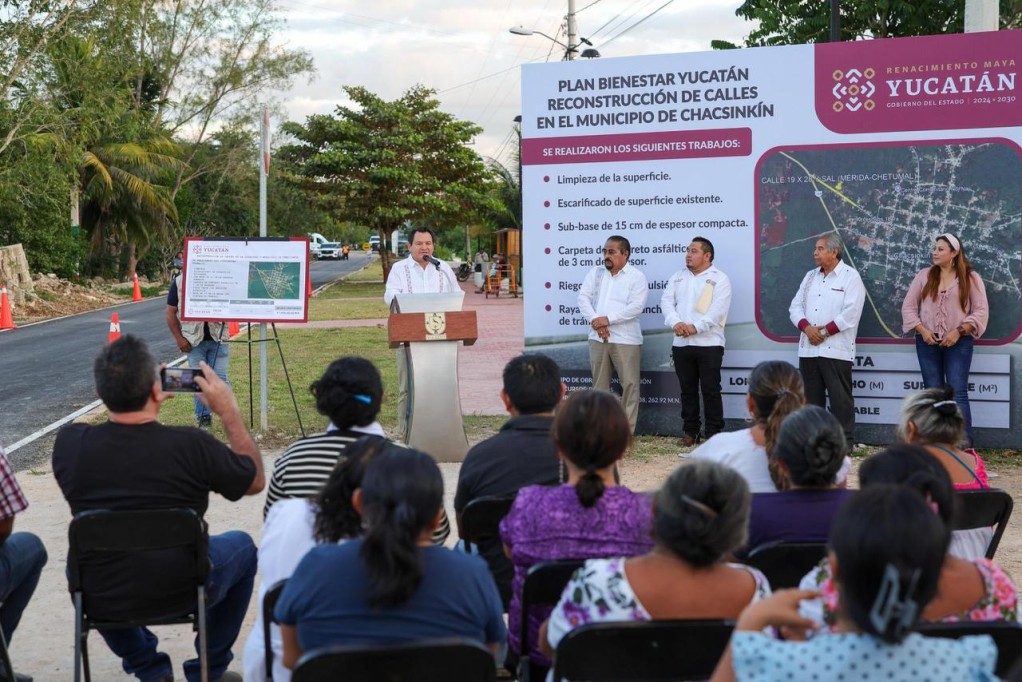 Mejora la movilidad en Chacsinkín el Plan Bienestar Yucatán