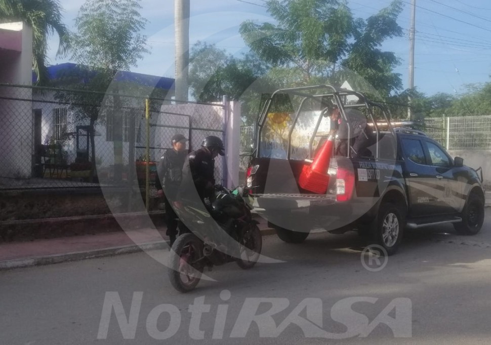 Arrastraba una moto desde la feria de Tizimín y se la retienen