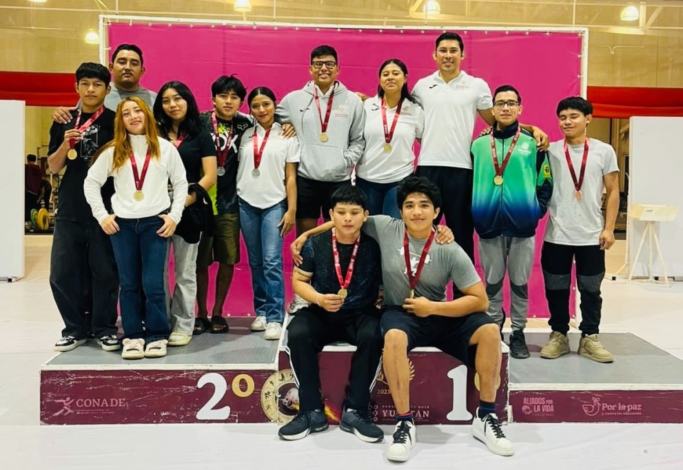 Pesistas tizimileños traen 14 medallas del Selectivo Estatal