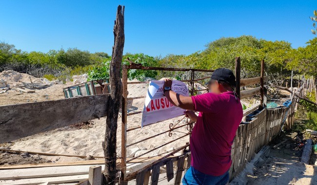 Clausura Profepa terreno y decomisa maquinaria en Chelem