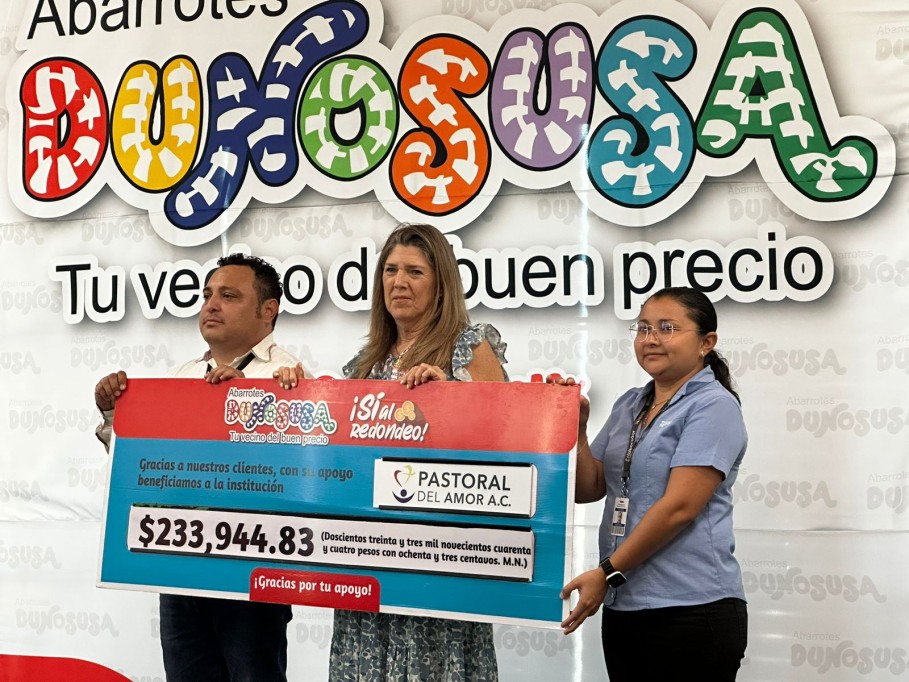 Recaudan clientes de Dunosusa más de 233 mil pesos para niños con discapacidad