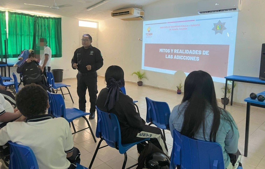 Siguen combatiendo las adicciones en escuelas de Tizimín