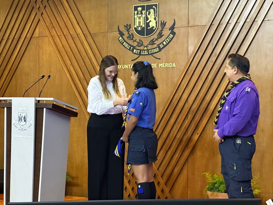 Asumió la scout Valentina Castro el cargo de “Alcaldesa por un día”
